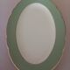 Plat ovale Villeroy & Boch Mettlach céladon et or