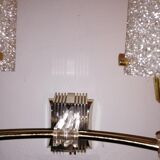 Pair of 40 wall lamps in perplex