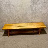 80's varnished bench