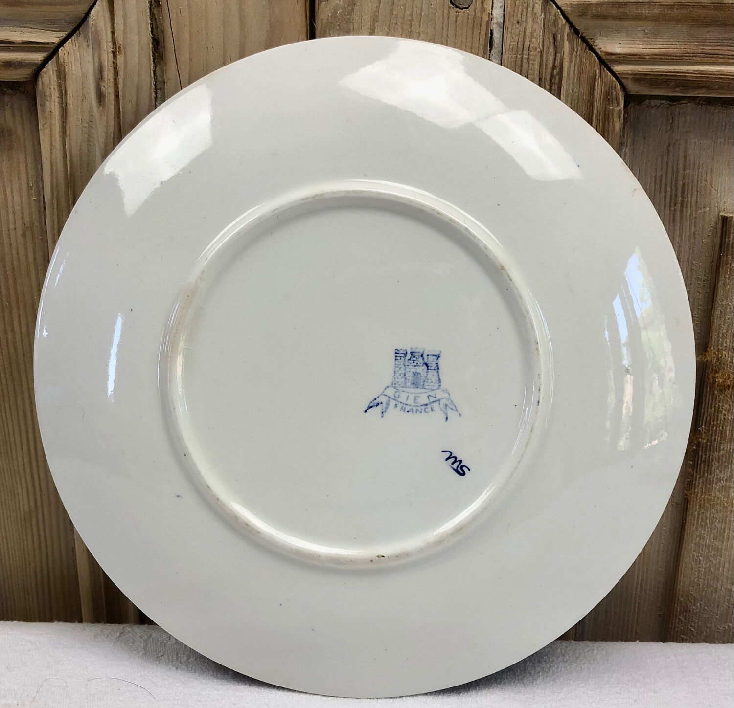 Lot de 6 assiettes à dessert Gien 1938 1960