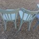 Set de 4 chaises bleu dépareillées