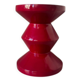 ZigZag Red Bordeaux Stool POlS POTTEN