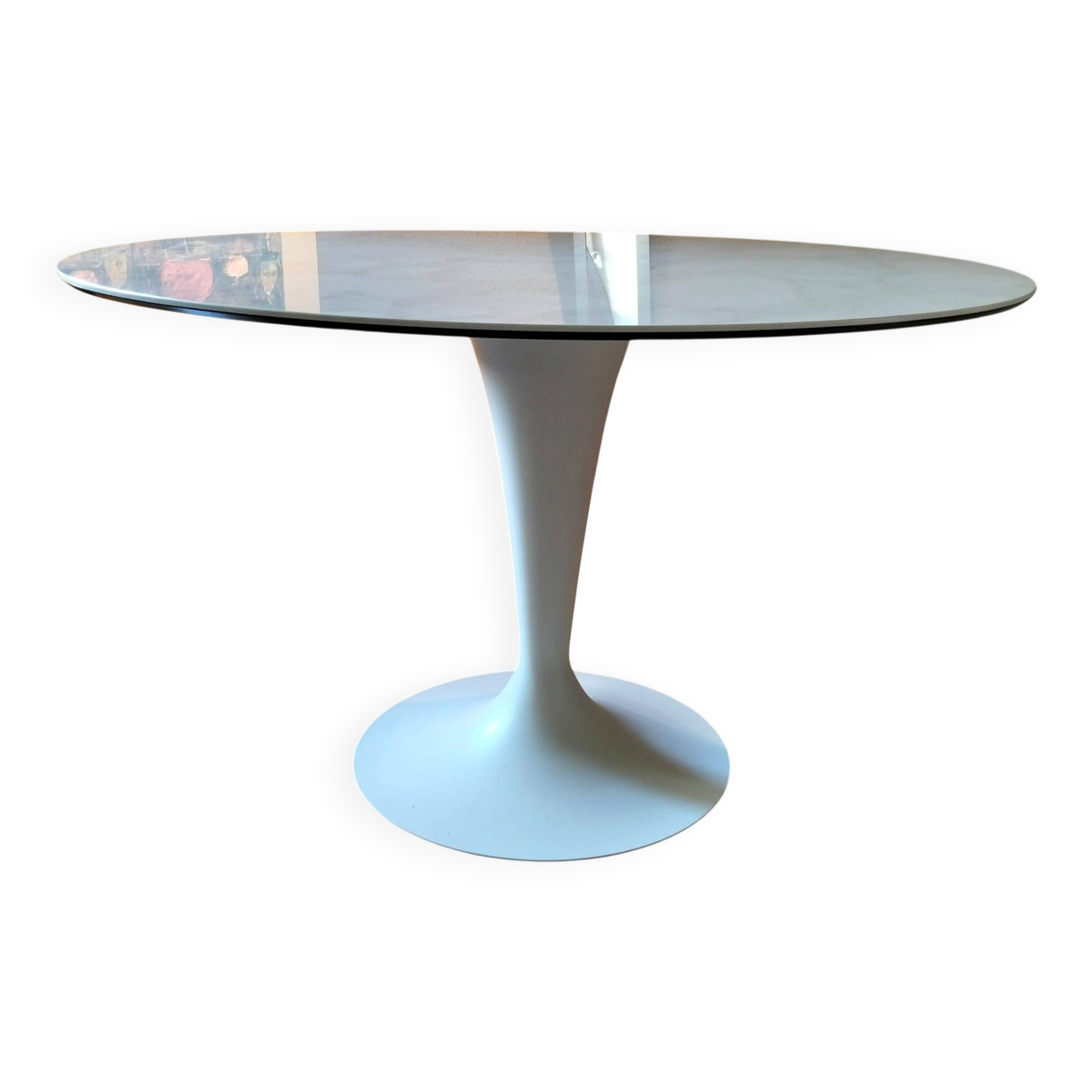 Round table "Flute" Cinna (Ligne Roset) – Arabesco Marble Ceramic 120cm