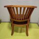 Fauteuil de bureau en teck et cuir vintage