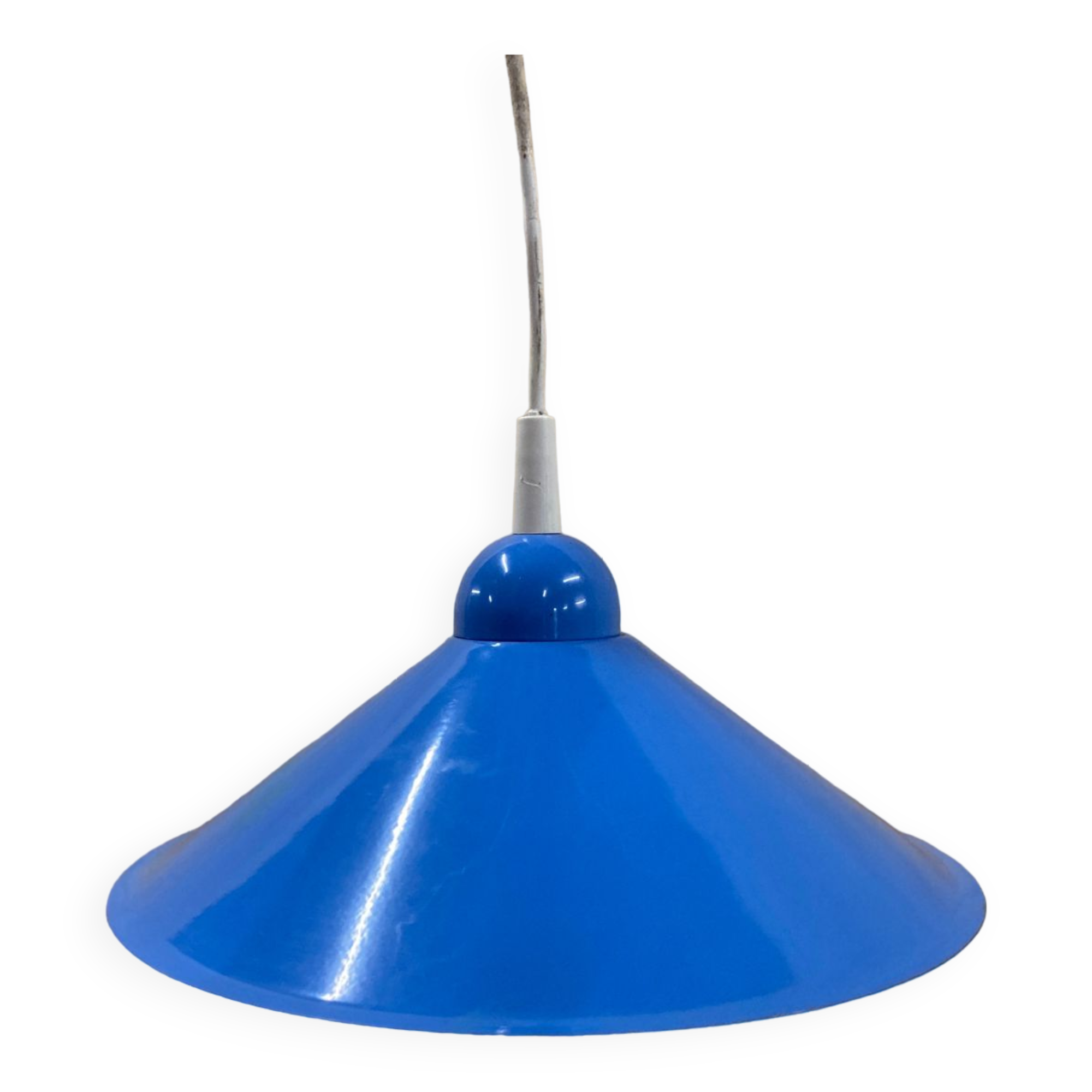 Vintage blue metal pendant light