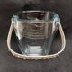 Strombergshyttan sterling silver and art glass ice bucket