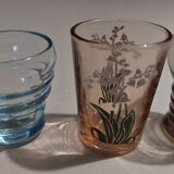 Vintage shooter shot glasses series of six assorted colors