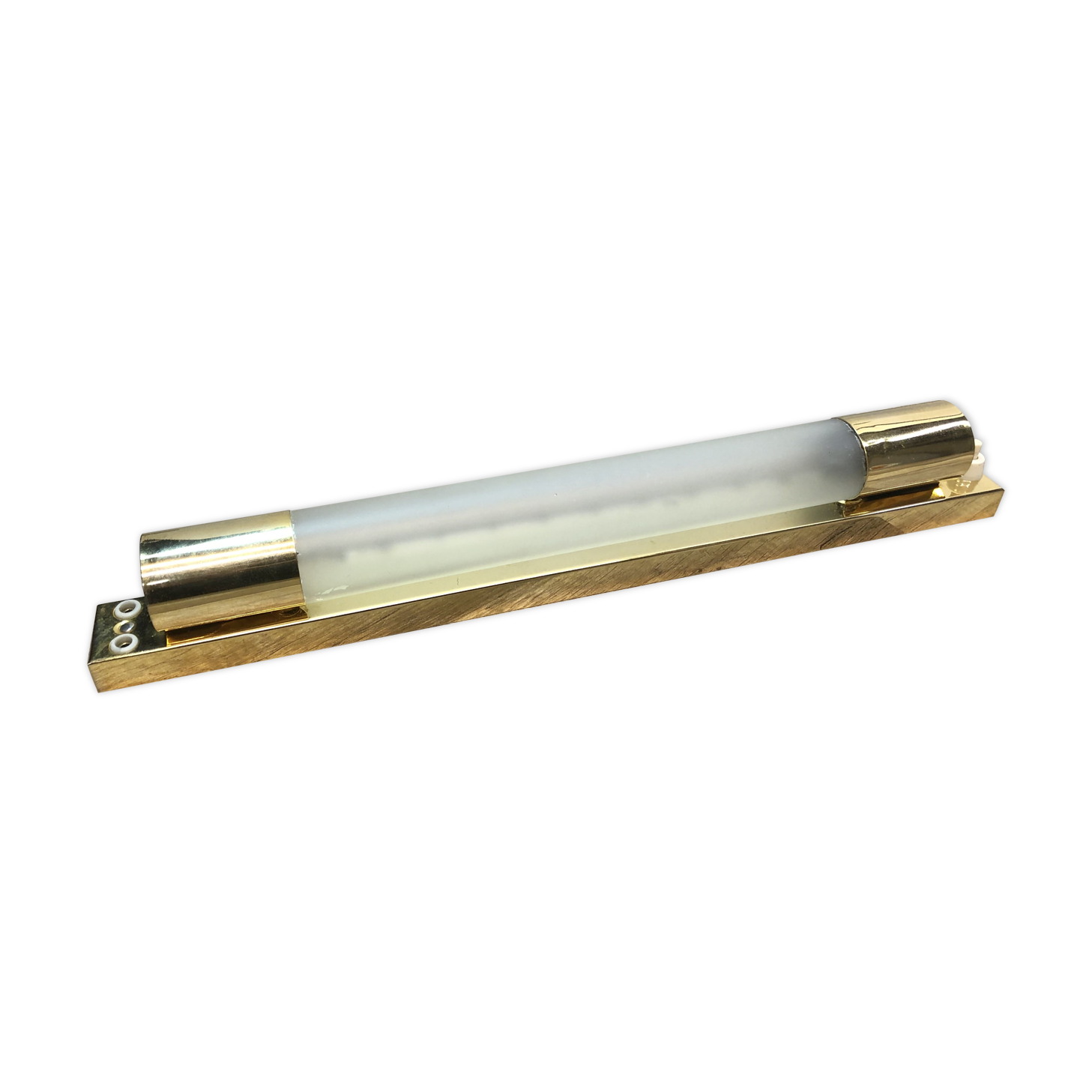 Vintage neon wall lamp 60 Stores Reunited massive brass