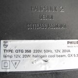 Original Sottsass Associati halogen table light - Halo Click 2 - by Philips