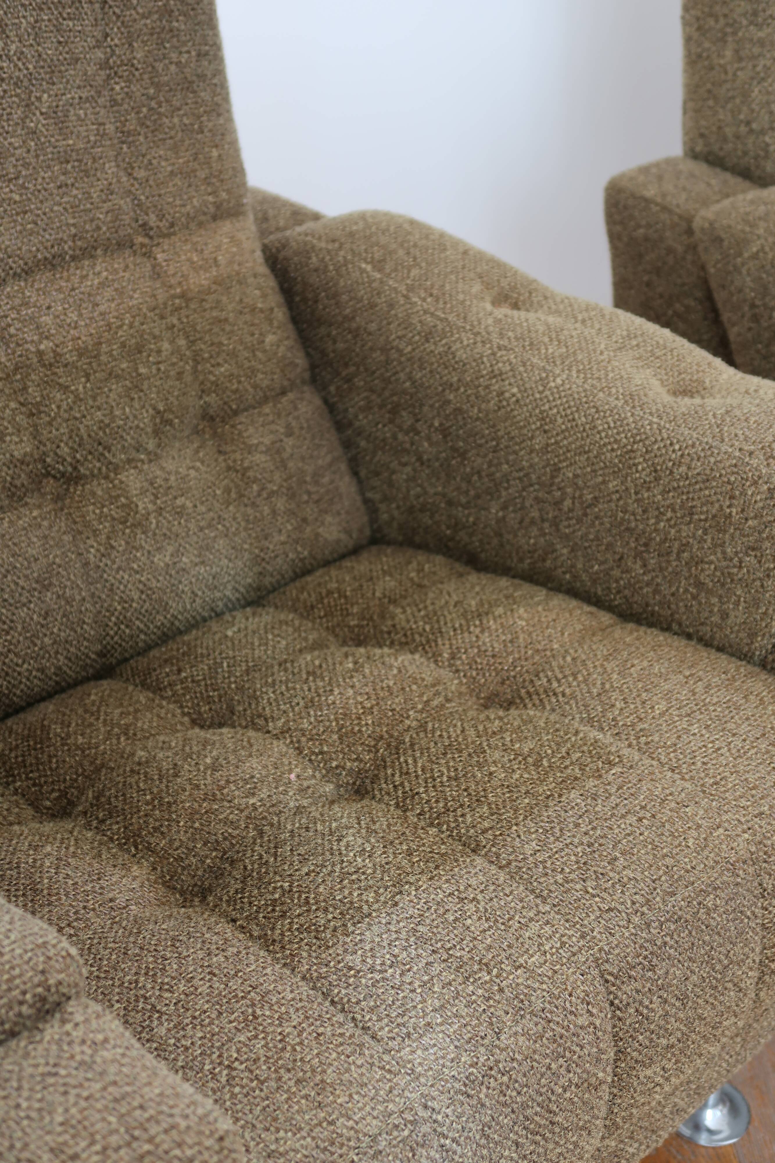 Pair of art deco armchairs