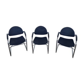 Trio of Vitra armchairs