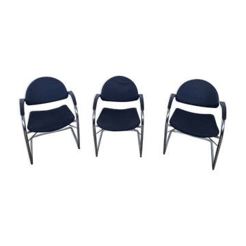 Trio of Vitra armchairs