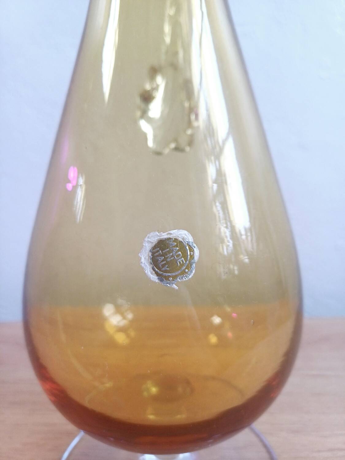 Carafe en verre vénézuélien italien fabriqué à la main