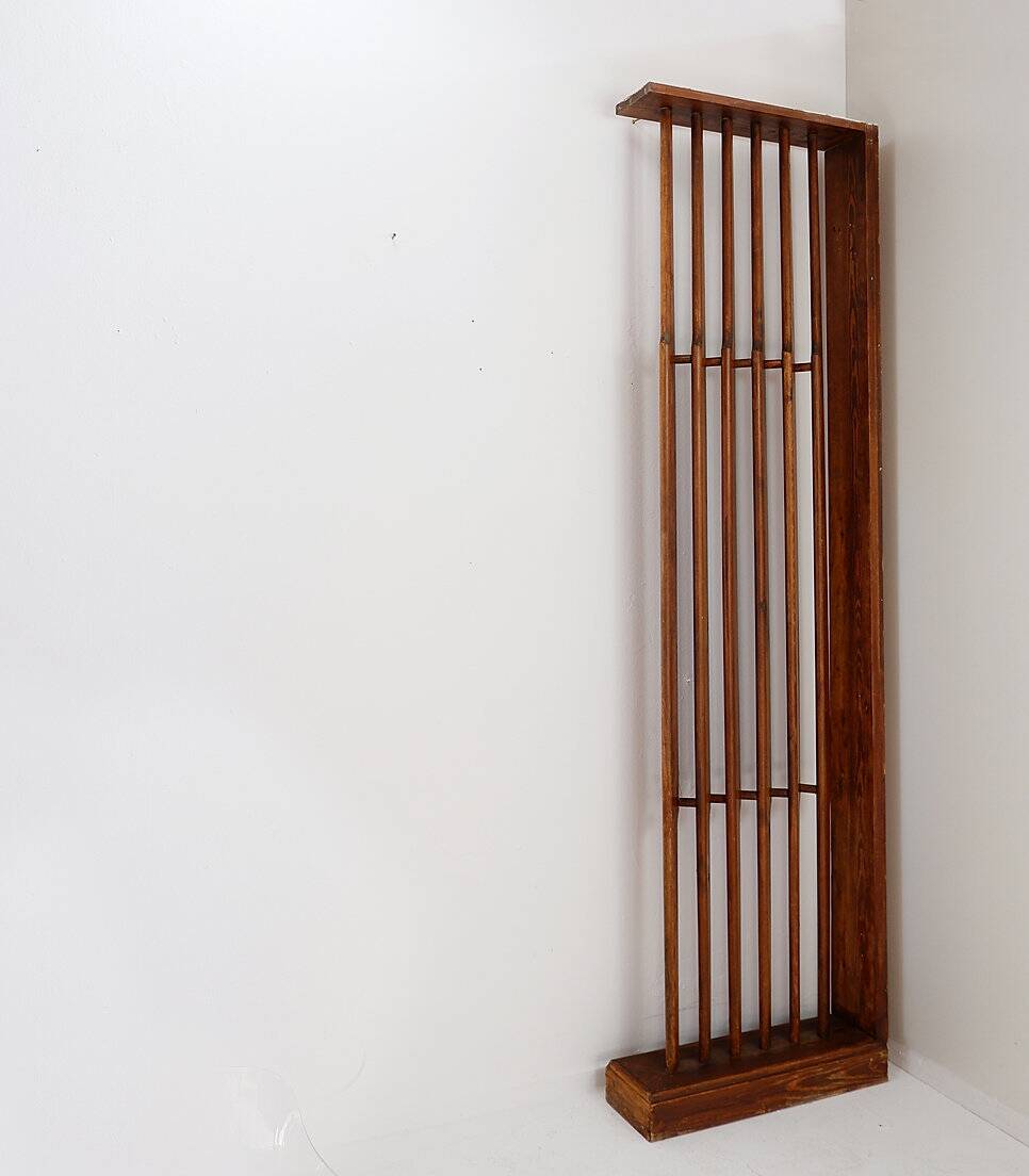 Vintage wooden room divider - 1960s