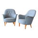 Pair of Vintage Samsas Armchairs by Carl Malmsten