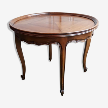 Louis XV-style solid cherry coffee table early 20th century