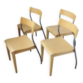 Ensemble de 4 chaises IKEA Nordisk – Tina Christensen – années 1990