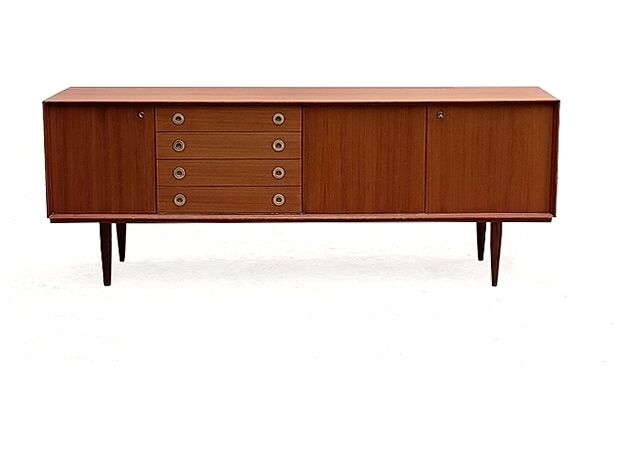 Teak sideboard Scandinavian design 1950s
