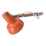Orange articulated architect's lamp