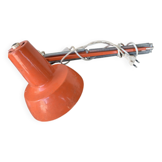 Orange articulated architect's lamp