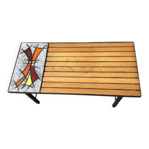 table basse vintage années - lave
