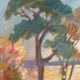 Large Original Swedish Oil on Canvas - “Forest” by Katharina Fontain - Signed - Vintage & Framed - 60 × 80 cm (23.6" × 31.5")