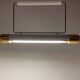 Mid-century Brass Long Pendant Light by Napako