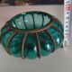 Vintage green blown glass lantern – bohemian spirit – Pier Import