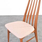 Teak & Wool Eva Dining Chairs by N. Koefoed for Koefoed Hornslet, 1960s