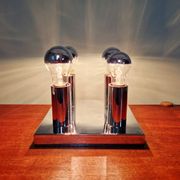 Space Age ceiling light in chrome metal, 1970s
