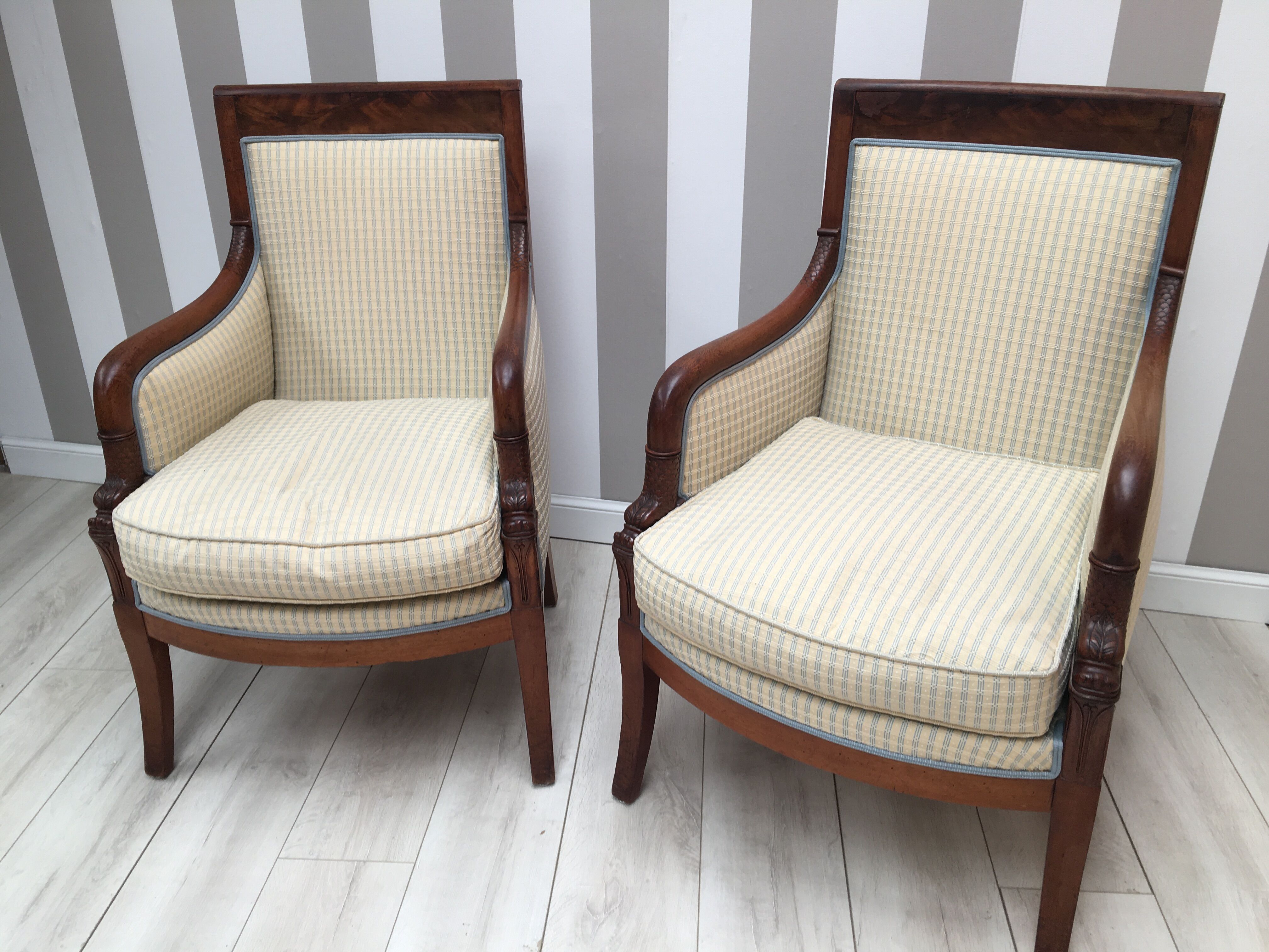 Pair of period shepherdesses restoration