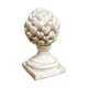 Ornamental artichoke in bleached concrete