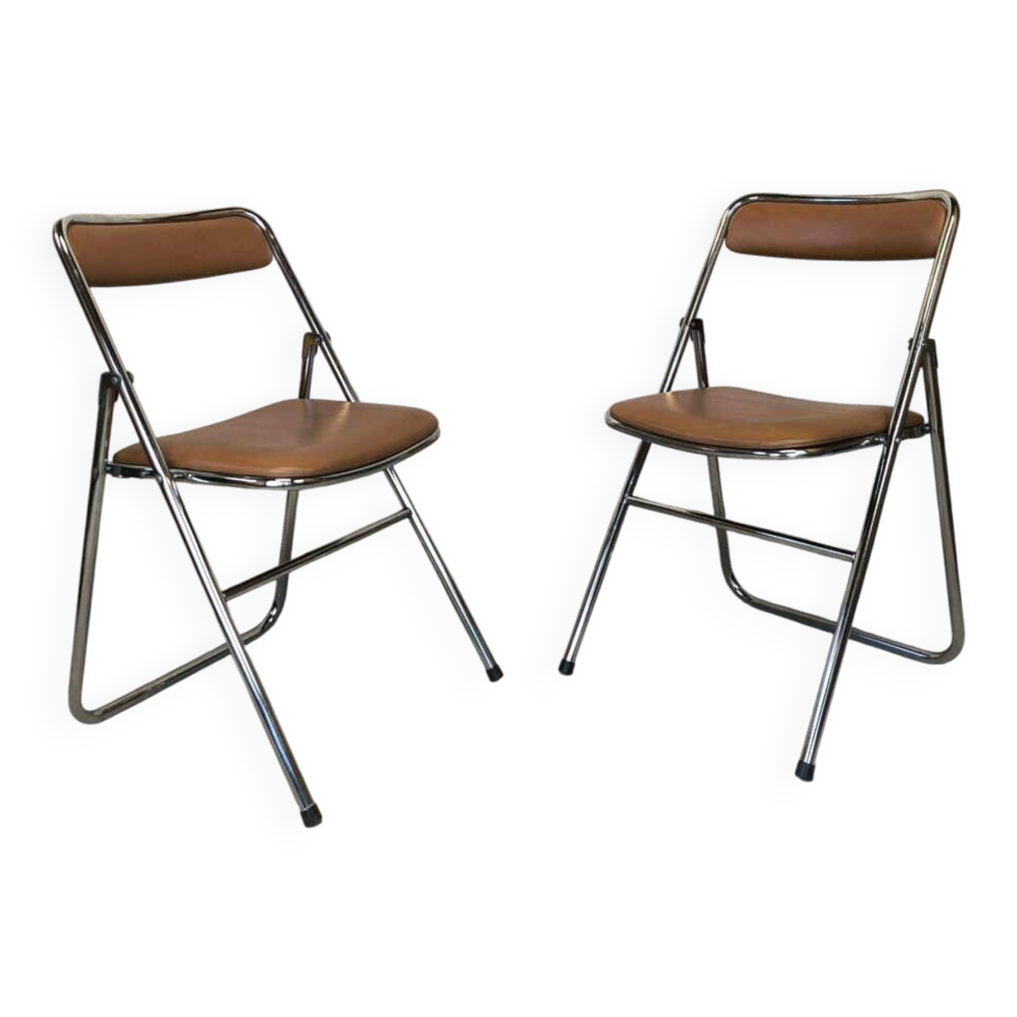 Pair of vintage Soudexvinyl chairs