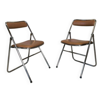 Pair of vintage Soudexvinyl chairs