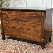Commode Empire en acajou et dessus marbre XIXème