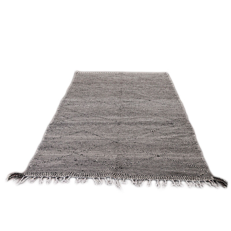 Tapis berbère noir zanafi 190x310 cm