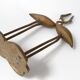 Pair of vintage 1970 brass intertwined herons
