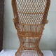 Emmanuelle armchair for child rattan and wicker vintage 1960
