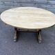 table de vendange , plateau décapé et bois naturel