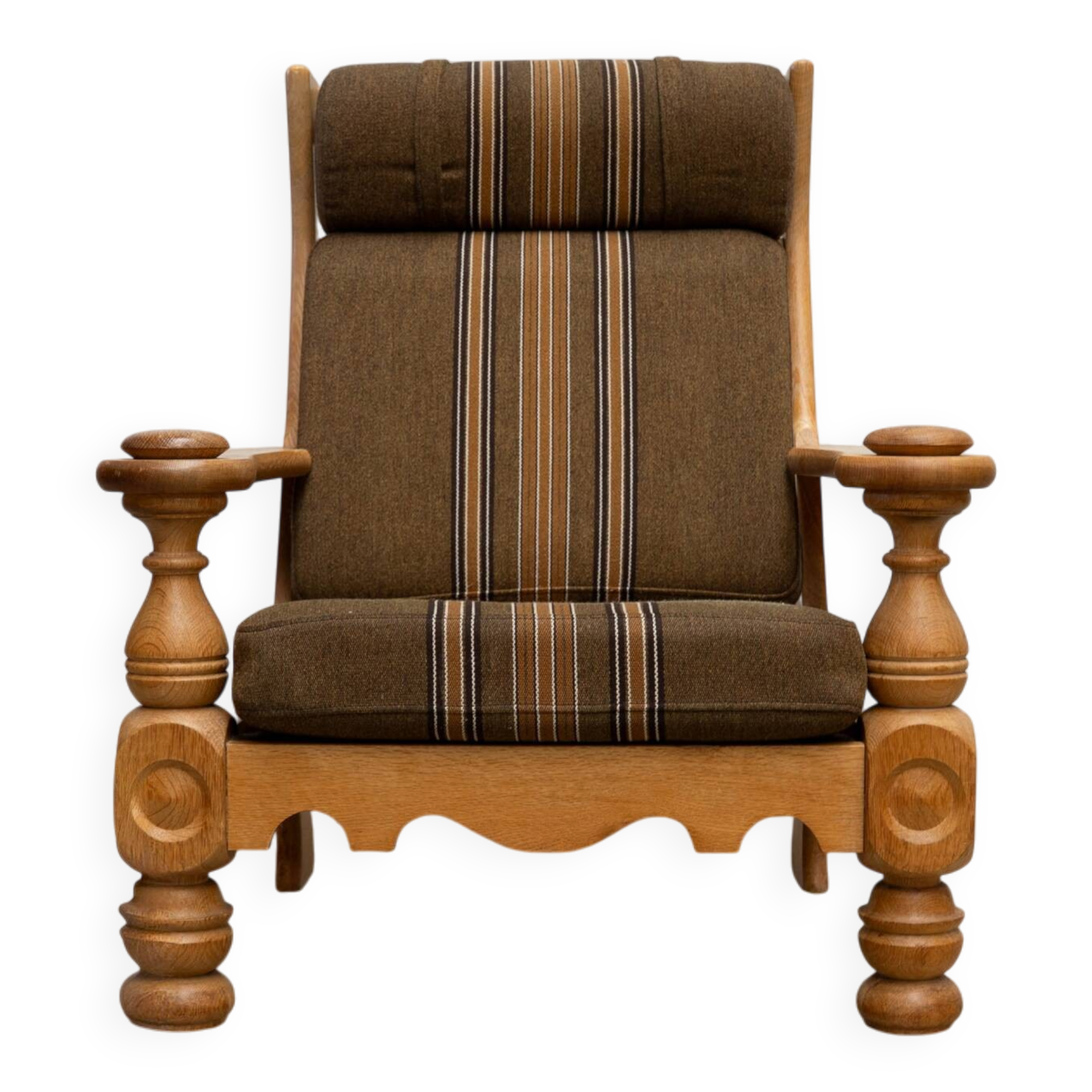 Danish high back lounge chair