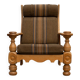 Danish high back lounge chair