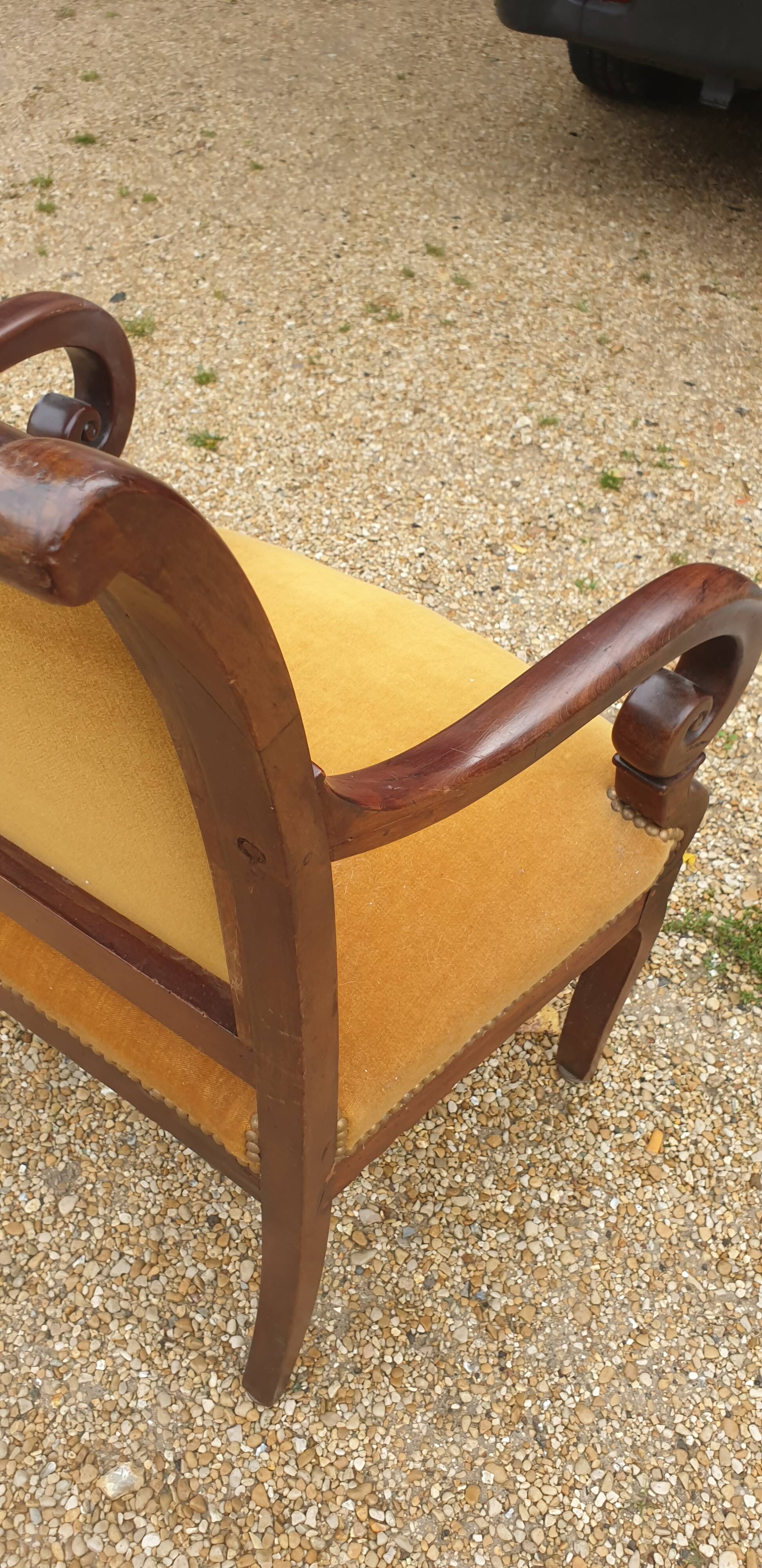 19th century restoration armchair