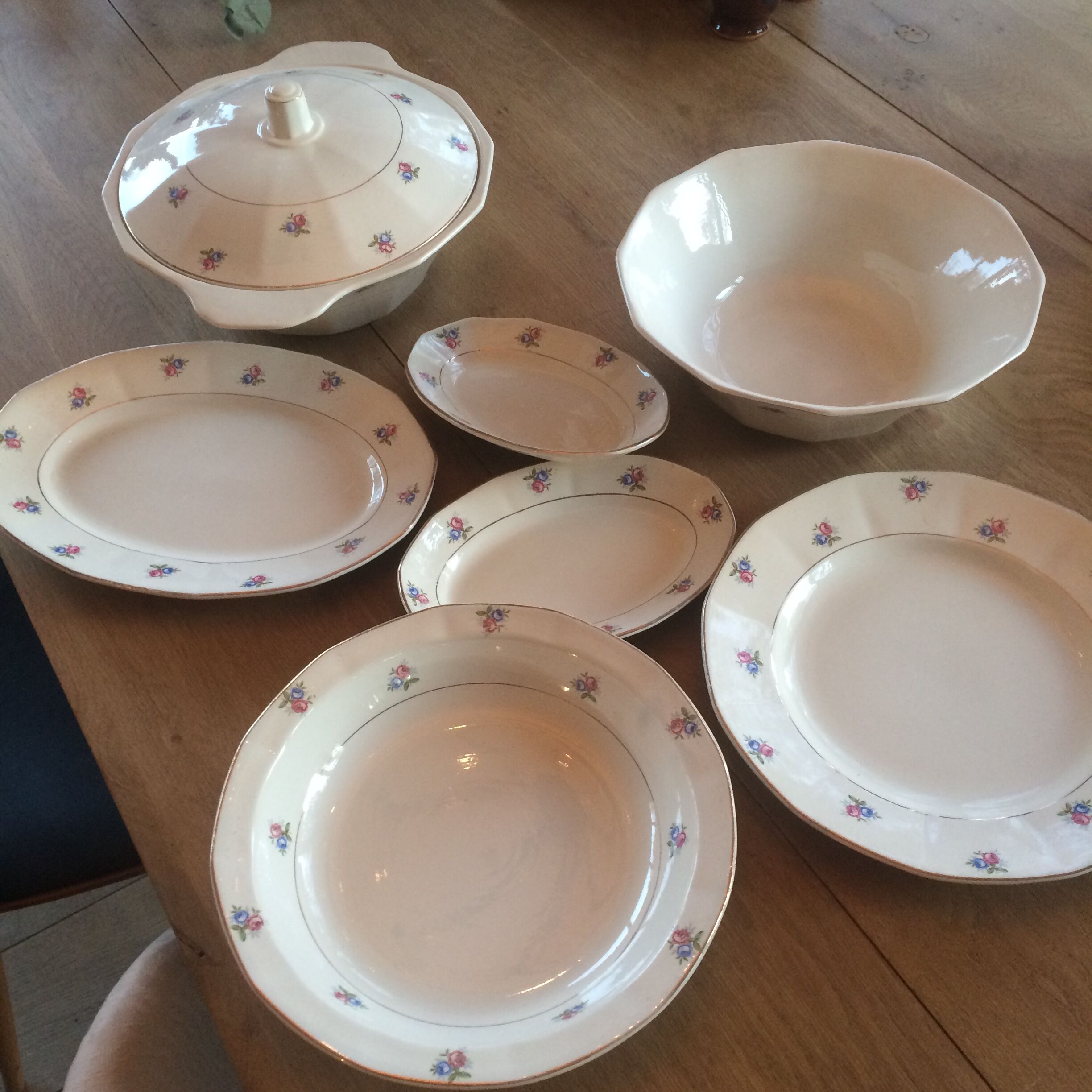 Lot of Digoin serving dishes