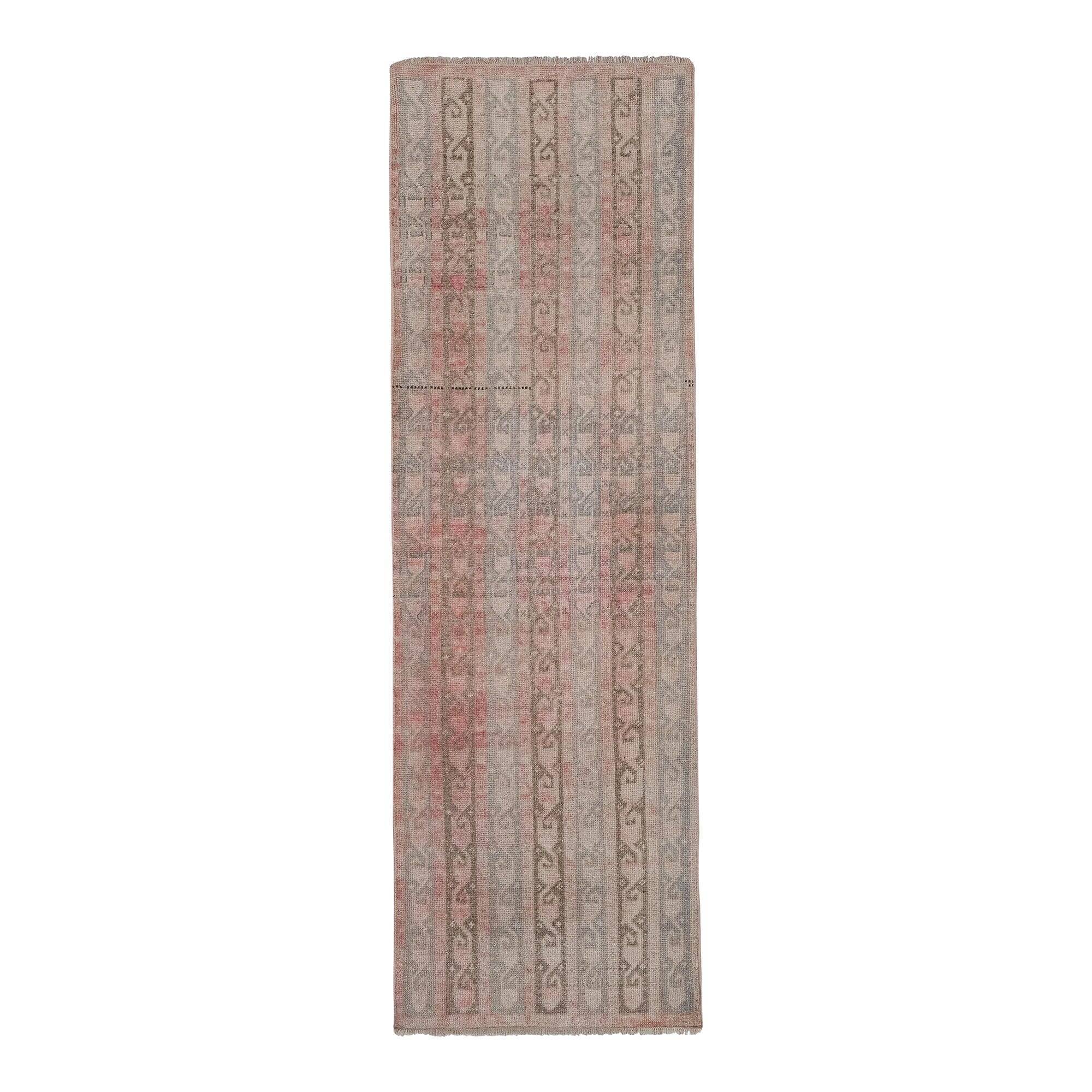 Vintage Turkish hallway rug 75x230 cm