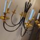 Chandelier design 8 gold brass metal lights