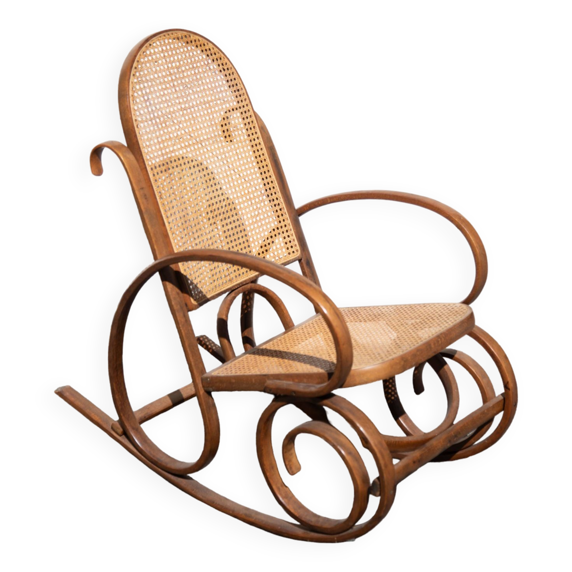 Rocking Chair Cannage Turned wood