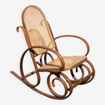 Rocking Chair Cannage Bois tourné