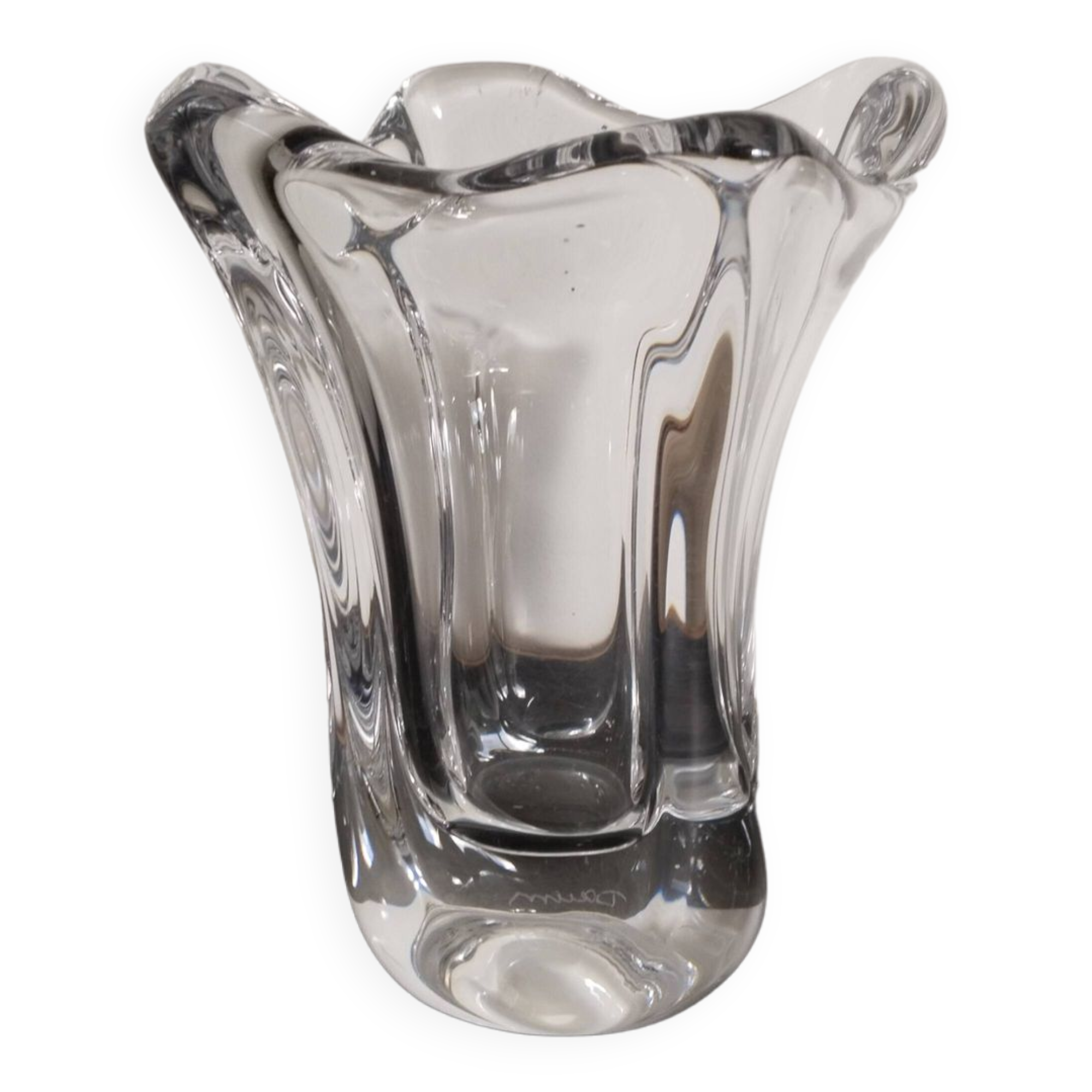 Daum crystal vase, signed, 2.2 kg