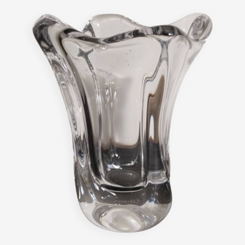 Daum crystal vase, signed, 2.2 kg