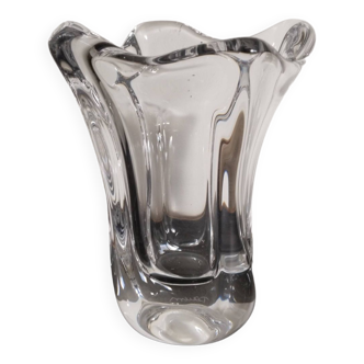 Vase en cristal Daum, signé